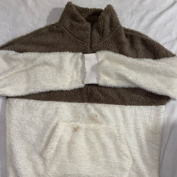 Hippie Rose Tops - Cozy Sherpa jacket, half zip